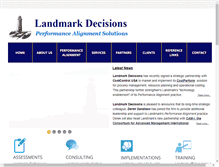Tablet Screenshot of landmark.ca