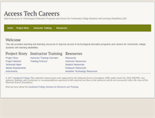 Tablet Screenshot of accesstechcareers.landmark.edu