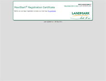 Tablet Screenshot of maxistart.landmark.com.au