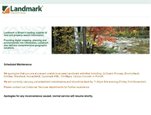 Tablet Screenshot of cms.landmark.co.uk